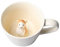 DIHOclub Keramiktasse mit Bär, verstecktes 3D-Tier im Inneren, niedlicher Cartoon, handgefertigt, Feiertags- und Geburtstagsgeschenk für Kaffee-, Milchtee-Liebhaber, 340 ml, cremefarben