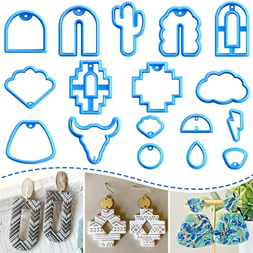 KEOKER Emporte-pièces en argile polymère aztèque, en forme de cactus, pour la fabrication de bijoux en argile polymère