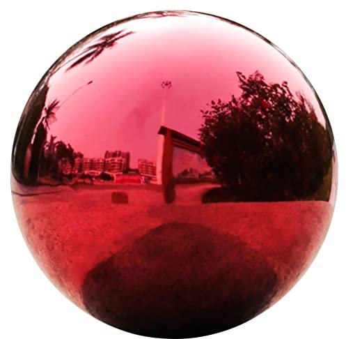 Cabilock Edelstahlkugeln Garten Dekokugel Edelstahl Gartenkugel Rasen Spiegelkugel Hohlkugel Metallkugeln Gartendeko Kugel Ball Pool Teich Terrassen Deko Statue Skulptur