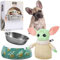 Disney Stitch Hundespielzeug und Futternapf Set - Geschenke für Hunde (Grün Baby Yoda)