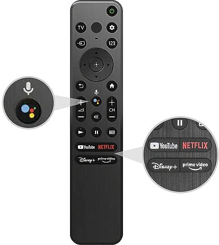 Voice Remote Replacement for Sony TV Remote, for Sony Smart TVs and Sony Bravia TVs, for All Sony 4K UHD LED LCD HD Smart TVs