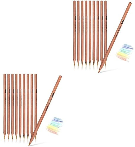 Toyvian 2 Sets Pädagogische Zeichenstifte Verschiedene Regenbogenfarben Vorgespitzt für Jungen Mädchen und Studenten Fördert Die Kreativität 10 Stück