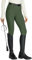 WILLIT Reitleggings Damen Reithose Silikon Vollbesatz High Waist Stretch Reithose mit Reißverschlusstasche Gürtelschlaufen Armeegrün M