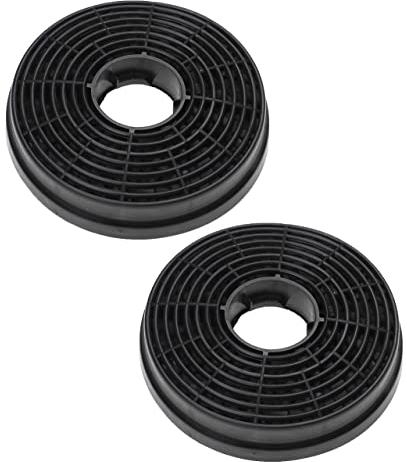vhbw 2x Aktivkohlefilter kompatibel mit PKM 9091H, KH 60-6, 6091H, RH 6091, 8888H, UBH6002T, 9038B Dunstabzugshaube - 10,5 cm