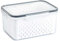 Baobiutin Fruit Storage Containers Refrigerator Organizer Bins Fridge Food Salad Container with Lid Colander 1750ml Storage Box