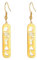 Kartusche Ohrringe für Frauen Auge des Horus/Ankh Kreuz Ohrstecker Ohrringe Kartusche Personalisierte Name Ohrringe Hieroglyphe Altägyptisches Amulett Schmuck Geschenk (Kartusche gold 2)