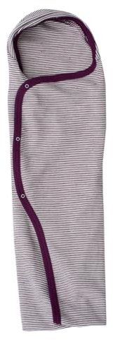Lilano, Wolle Pucksack Pucktuch Decke zum Pucken Baby, 70% Bio-Wolle, 30% Seide, 210 gr./m² (Beere/Natur)