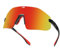 ULTR Sportbrille Herren - Leichte Fahrradbrille Damen - Bequeme Sport Sonnenbrille mit Anti-Slip Pads - Schnelle Brille Rennrad Brille, Joggen, Beachvolleyball & MTB Brille (Schwarz (Rotes Glas))