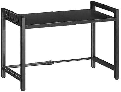 Countertop Microwave Holder stand - Countertop Adjustable Microwave Shelf, 160Lbs Bearing Load Shelfs, Anti-Scratch Storage Stands for Cutlery, Bottles