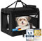 all Pets United® Hunde-Transportbox Tier Hundebox Transporttasche faltbar Hundetasche Haustier-Transport Atmungsaktiv & Wasserabweisend für Hunde & Katzen (S - 49x34x34 cm)