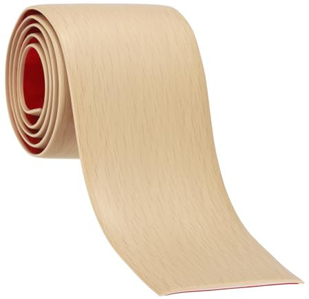 PATIKIL Übergangsleiste selbstklebend 76 mm x 1 m, Vinyl-Laminat Flacher Teiler zum Verbinden von fugen Türen Teppichabdeckung fliesen Ahornholzmaserung