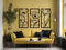 VAILLA ® 3er set Blumen Wanddeko, Blume Wanddekoration aus Holz, Wandbilder Home Dekoration, 3D Wall Art, Große Wand Deko, Bilder für Schlafzimmer, Wohnzimmer und Küche (Blumen 1)