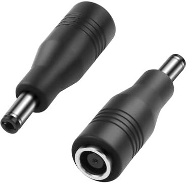 XMSJSIY DC 7.4mm x 5.0mm to 5.5mm x 2.5mm Power Converter Charger Adapter Plug Converter DC 5525mm Female to 7450 5.0mm Male Adapter Plug for Laptop - 2PCS