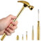 Claw Hammers GooMood 6 in 1 Metal Hammer 【a reliable set of tools for basic home maintenance】Multifunctional Camping Hammer Set Screwdriver Small Mini Hammer with Screwdriver Hammers Hand Tools
