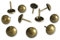 Let's Decorate Lot de 200 clous d'ameublement, punaises décoratives en métal pour canapé, meubles, maison (laiton 11 mm)