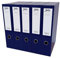 Box File with Lock Spring Ring Pull & Catch Glossy Finish 75mm Spine Ideal Document Organiser for Office School Paperwork Storage Foolscap Box Files