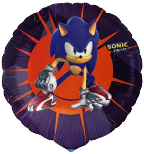 BeenSmile, Palloncini Compleanno Sonic, Decorazioni Festa di Compleanno Bambini, Palloncini Elio o Aria, Materiale Resistente, 46 cm, 1 Pezzo, Multicolore