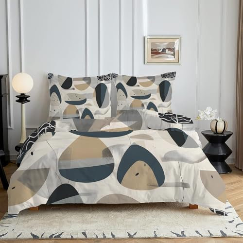 HYSNKSM Bettwäsche 135x200 Gelb Bettwäsche Sets 3Teilig Mikrofaser Bettbezug 135 x 200 und 2 Kissenbezug 80x80 cm Kuschelige Bettbezüge Schlichter Nordischer Stil mit Reißverschlusc4077