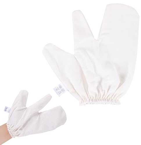 1pcs Massagehandschuhe, Maulbeerseide Peeling Handschuhe Trockenbürsten für Lymphmassage Entfernung Abgestorbener Hautzellen Verbesserung der Hautstruktur