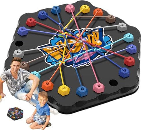 Opilroyn String Untangling Toy - Challenge Puzzle Strategy Board Game Untying Rope | Lacing Untangling Toy Parent Child Interaction Educational String for Home Travel Boys Girls over 3