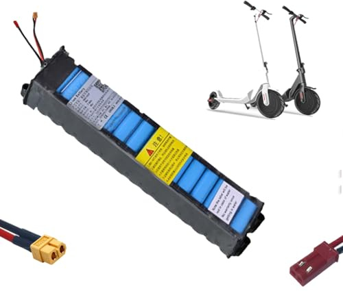 JCXYL EV Batterie Lithium-ION 36 V 10,5 Ah pour Scooter électrique (7 800 mAh, 10 500 mAh, 6 000 mAh), Haute capacité, pour Moteur M365, avec Prise JST et XT60.,36v,10.5Ah