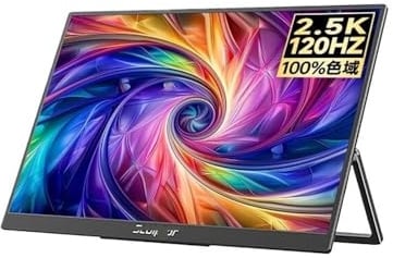 LJHFG63KUYT Secondo schermo Display portatile da 2,5K e 16 pollici a 120 Hz for laptop, telefoni cellulari schermi secondari estesi giochi