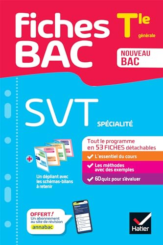 Fiches bac - SVT Tle (spécialité) - Bac 2027: tout le programme en fiches de révision détachables