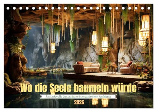 Wo die Seele baumeln würde (Tischkalender 2026 DIN A5 quer), CALVENDO Monatskalender: Wohnträume volle Luxus und Fantasie (CALVENDO Orte)