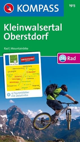 Kleinwalsertal-Oberstdorf: Rad- und Mountainbikekarte. (KOMPASS Fahrradführer, Band 1913)