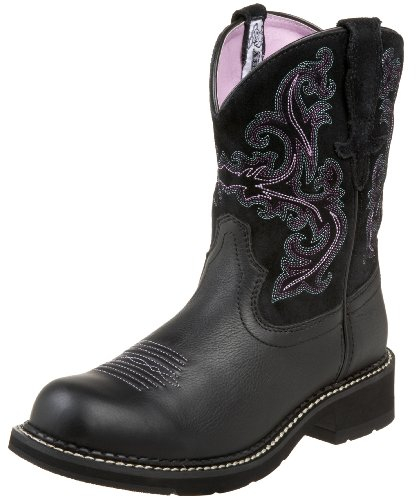 ARIAT Fatbaby-Stivali da Cowboy Western, Donna, Black Deertan Black, 36 EU