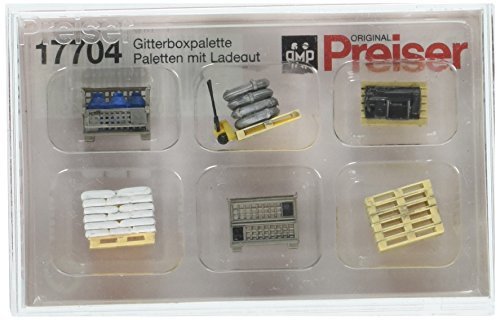 Preiser 1/87 th – pr17704 – Modelleisenbahnen – Paletten und Gabelstapler