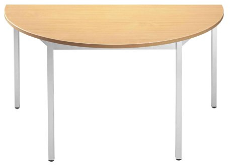 SODEMATUB 126DRHA Beistelltisch, halbrund, buche/alu