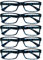 Die Lesebrille Unternehmen Blau Schildpatt Wert 5er-Pack Herren Frauen Designer Stil Leser RRRRR92-3 +1,50