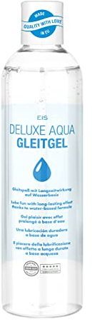 EIS Gleitgel 'Deluxe Aqua Gleitmittel' 300 ml | Lubricant auf Wasserbasis | Erotisches Gel für Mann & Frau | Hautfreundliche Gleitcreme extra sensitiv | Kompatibel mit Kondome | neutral