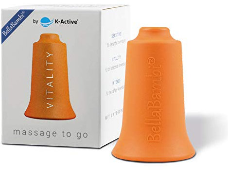 BellaBambi® - Ventosa para masaje de presión negativa de K-Active Vitality, color naranja, 3,5 cm