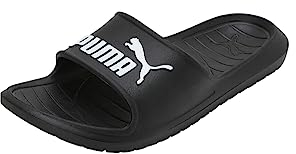 PUMA Unisex Adulto Divecat V2 Sandalias deslizantes, Multicolor Puma Black Puma White, 40.5 EU