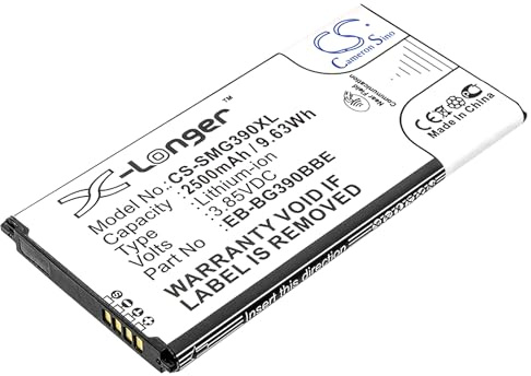 HHRX Neue wiederaufladbare akku für Galaxy Xcover 4, Galaxy Xcover 4 2017 TD-LTE, Galaxy Xcover 4S, SM-G390, SM-G390F, SM-G390W, SM-G390Y (2500mAh) EB-BG390BBE, EB-BG390BBEGWW