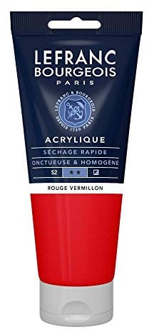 Lefranc Bourgeois Acrylique Fine Tube 200ml Rouge Vermillon