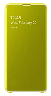 Clear View Cover für Galaxy S10e Gelb