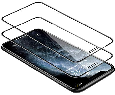 TECHKUN 2 Stück 3D Full Screen Panzerfolie HD Displayschutzfolie 9H Härte Glas Folie für iPhone 11 / iPhone XR 6.1 Zoll