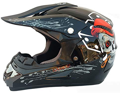 Motocross Helmets with Visor Off Road Colored Protective Helmet ABS Material Street Racing Full Face Motorcycle Helmets