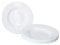 Van Well Bormioli Rocco Toledo - Juego de platos hondos (6 piezas, 24 cm de diámetro, cristal opalino), color blanco