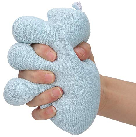 Kegel mit Fingertrenner, Fingerkontrakturkissen Hand- und Fingerhilfe für Kontraktur- und Hautschäden, komfortabler Schutz und Fingertrennung (Blau)