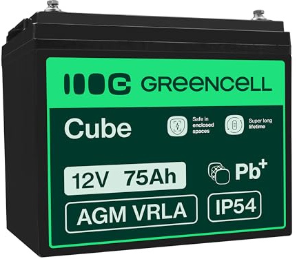 Green Cell AGM25 UPS Battery Sealed Lead Acid (VRLA) 12V 75Ah