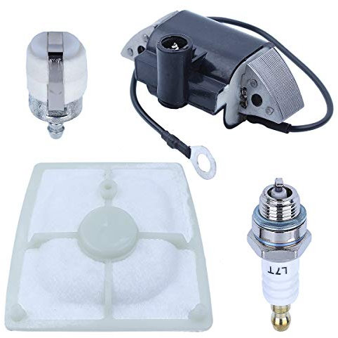 Adefol ST 041 Chainsaw Ignition Coil Air Filter Kit for Stihl 041 041AV 041FB 041G Replacement Parts for Farm BOSS OEM 11104043200 with Spark Plug Fuel Filter