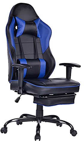 DongBao Massage Gaming Chair - Computer Office Racing Chair with Adjustable Lumbar Cushion Headrest Swivel Desk Chair