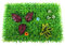 YZU Jardín Vertical de Pared, Césped Artificial Placa Modular 60x40x7 cm Plancha Alfombra de Césped Artificial Diseño Original para Decoración Realista,A,4PCS