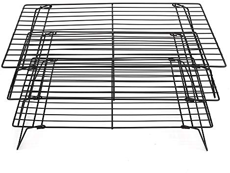 Marvellous Rejilla para Enfriar, Tres Capas, Rejilla para Enfriar Antiadherente, Rejilla para Hornear, Bandeja, Cocina, Pan, repostería, repostería, Herramienta para Hacer Pasteles(40 * 25 * 9cm)