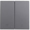 McPower Jalousie-Taster | Shallow | 250V~/10A, Unterputz, Klemmanschluss, anthrazit matt, modernes Design