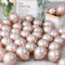 DOJoykey Champagne Gold Balloons - 100pcs 5 Inch Glitter Latex Balloons for Birthday, Wedding, Bridal Shower, Fiesta, Baby Shower Party Decoration